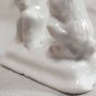 Rabbit Kissing Harlequin Figurines - Circus Scene - Vtg Porcelain Home Decor 50s