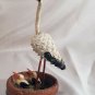 Vintage Stork Nest - Hand Made Pine Cone Figurines - 4" Home Decor Accent 1950s