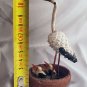 Vintage Stork Nest - Hand Made Pine Cone Figurines - 4" Home Decor Accent 1950s
