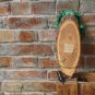 Vintage Night Wall Lamp - Hand Knited Palm - Wooden Base - Bakelite Lazy Switch
