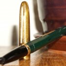 WEAREVER Lever Filler - Vintage Fountain Pen - Needs New Sac - Green & Gold