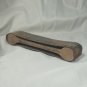 Vintage Straight Razor Sharpener - LEATHER BELT STROP - WOOD Base Hand HONING