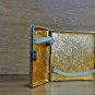 Vintage Cigarette Case - Gold Color Aluminum - Trinket Storage Flip Box - 1980s