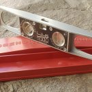 Vintage Aluminum Level - Adjustable Angle - Russia USSR 1991 - Red Plastic Case