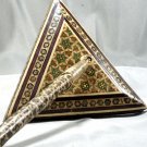 Vintage Ballpoint Pen with Triangle Pen Stand Base - Soviet Russia USSR Souvenir