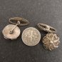 Vintage Cufflinks - Wedding Shirt Buttons - Retro Ladies Costume - Cuff Links