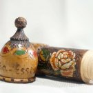 Rose Damascena Bulgarian Oil Essence - Wooden Case Only - Hand Painted Early Edn