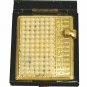 Vintage Address Phone Book - Pocket Size Organizer - Pearl Beads Decorated Cover