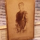 1894 Antique Photograph  - Sudent Girl to Uncle Signed Memory - Ink Dip Pen Writ