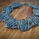 Vintage STERLING or TIBETAN SILVER - Ladies Bracelet - Handmade Artisan Jewelry