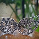 PAFTI - Ancient Ladies Belt Buckle Shaped - Sterling (Tibetan) Silver Pin Brooch