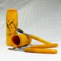 Vintage MANICURE VANITY SET - Celluloid Tube & Handle - 3 Knives Never Sharpened