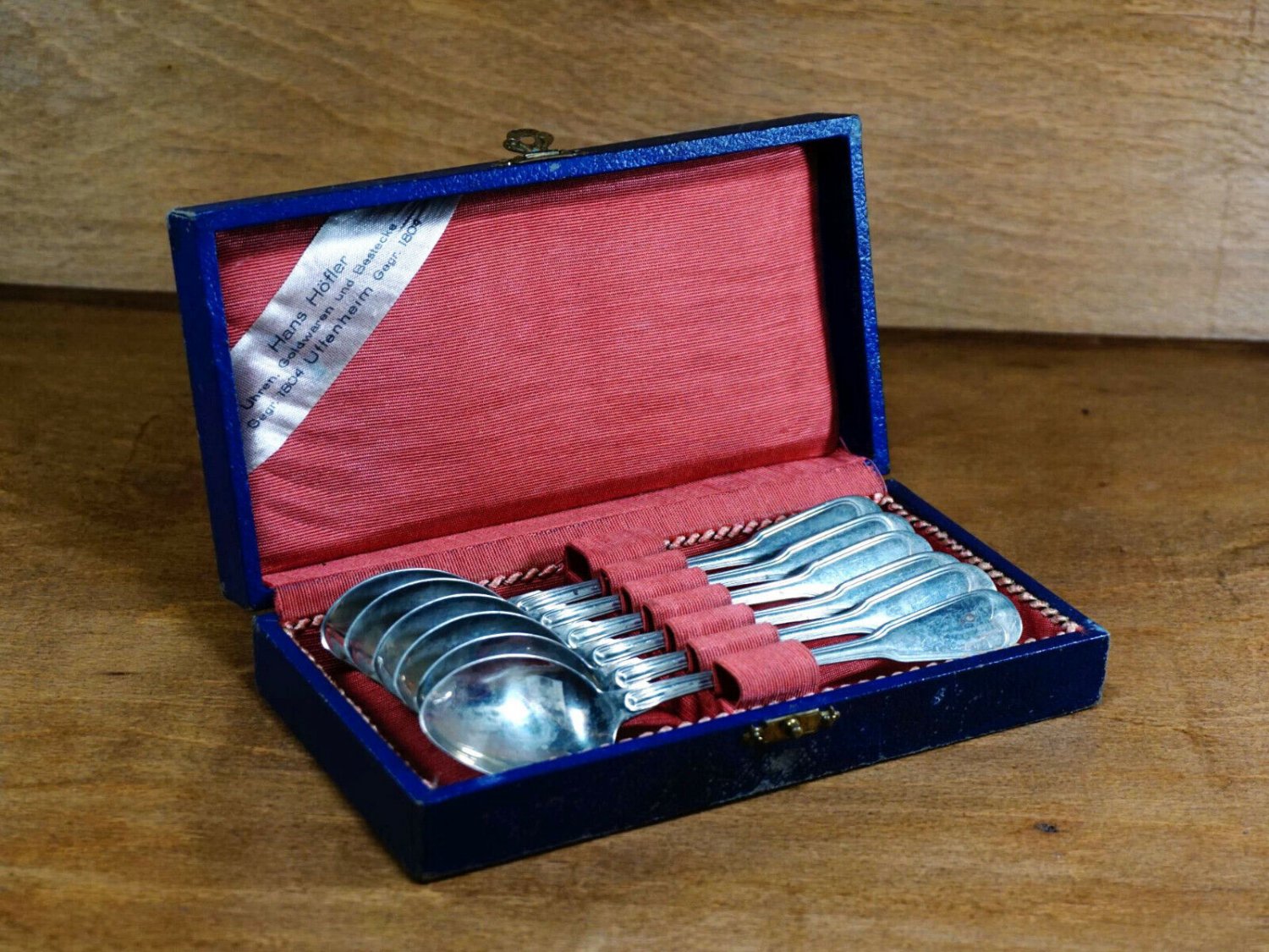 Vintage Silver Plated 6 Spoon Set - Kitchen Tableware - Home Decor - Hans Hofler