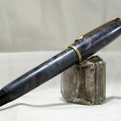 Vintage Fountain Pen Style Brush Pen - Marbled Barrel & Cap - MHS Hallmarked