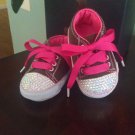 Jewel Newborn/Infant crystal sneakers size 0-3 months