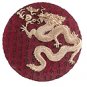 Alabastrite Gold Dragon Round Plaque