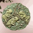 Garden Frogs Wall Plaque
