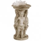 Alabastrite Cherubim Birdbath