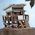 Wood Beach Bungalow Birdhouse