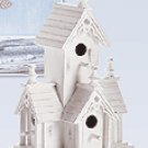 Wood Distressed Victorian Birdhouse