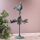 Verdigris-Finished Rooster Weathervane