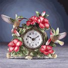 Porcelain Hummingbird On Clock
