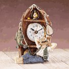 Alabastrite Fisherman Boat Clock