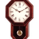 Wood Wall Clock with Pendulum