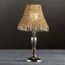 Beaded Lampshade Candle Lamp