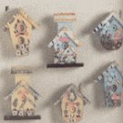 Mini Birdhouse Magnetic Memo Holders