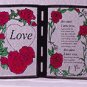 Simulated Stained Glass "Love" Plaque