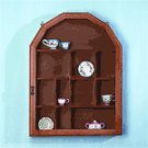 Wood Shelf-Glass Door