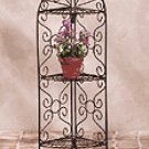 Metal Corner Stand With Shelves