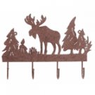 Rusted Metal "Moose" Coat Hanger