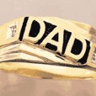 10K Gold "Dad" Diamond Ring