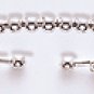 Sterling Silver Beaded Cuff Bracelet.