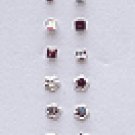 20 Sterling Silver and Rhinestone Nose Pins