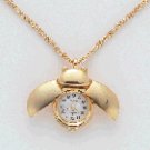 LADY BUG WATCH NECKLACE