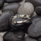 10K Gold Lady's Emerald Diamond Ring