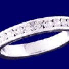 Sterling Silver Cubic Zirconia Eternity Ring