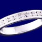Sterling Silver Cubic Zirconia Eternity Ring