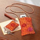 Embroidered Cell Phone Bag Set
