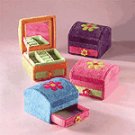Plush Flower Jewelry Box