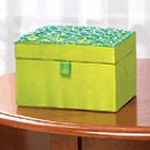 Fabric Embroiderd Jewelry Box