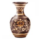 Brass Pewter Vase - Flower