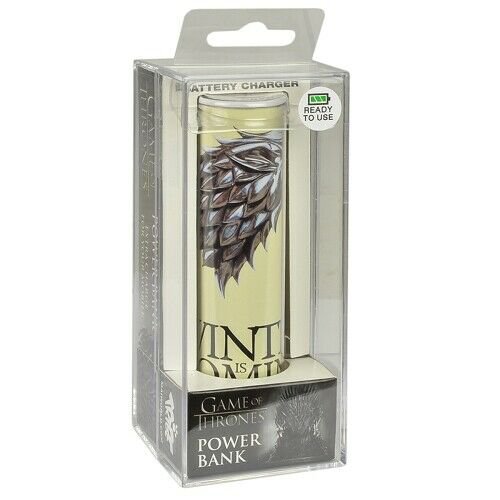Tribe Game Of Thrones Stark 2600mAh Power Bank w/Micro USB Cable