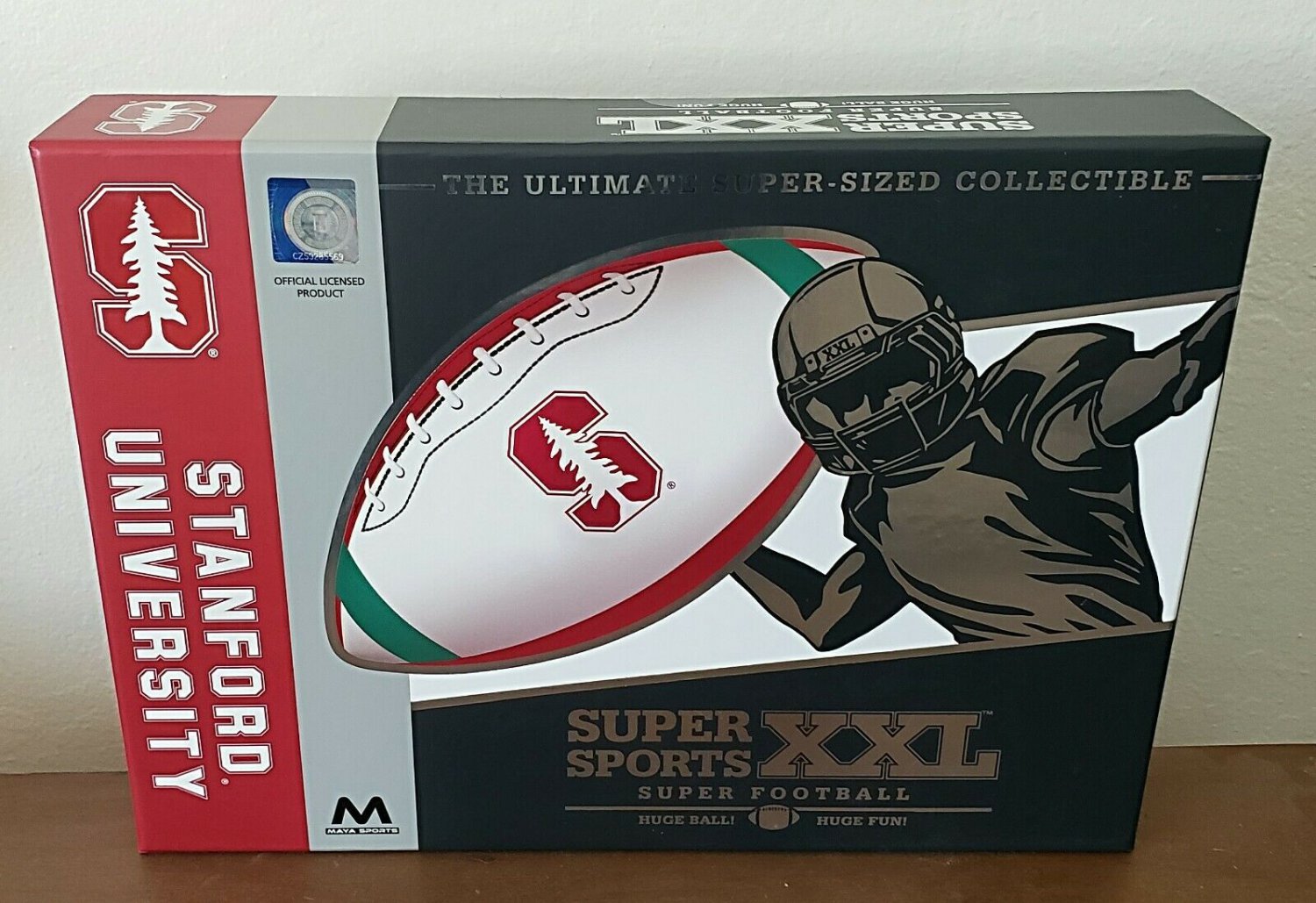Stanford Super Size Football Dad Gift Sports XXL 2.5 Ft Inflate NEW Sealed