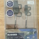 Altec Lansing 6' Rugged Micro USB Cable Cable Black Android, Samsung, Blackberry