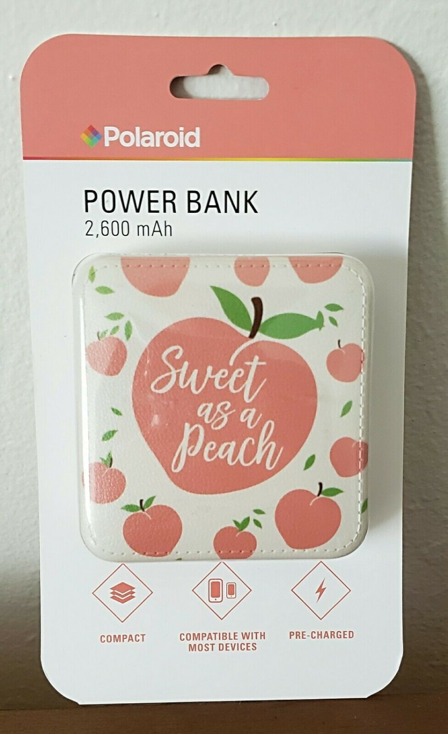 Polaroid (Sweet As A Peach) 2600MAH Powerbank