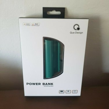 Que Design 3000MAH Power Bank (Green)